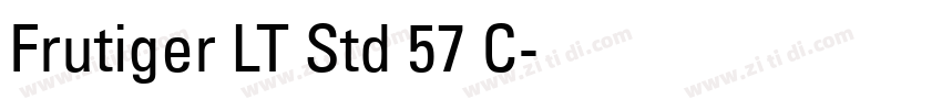 Frutiger LT Std 57 C字体转换